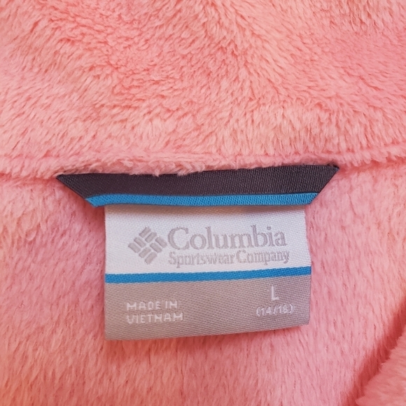 Columbia Girls Benton Springs Fleece Full Zip Jacket Coat Youth Girls Large - Picture 8 of 10